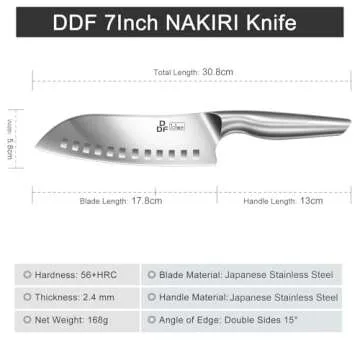 Professional Santoku Kitchen Knife for All Levels
