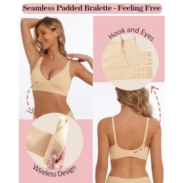 Sexy Push-Up Deep V Bra - Comfortable Wireless Bralette for Women