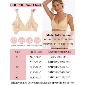 Sexy Push-Up Deep V Bra - Comfortable Wireless Bralette for Women
