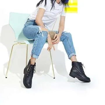 DailyShoes Women's Ankle Boots with Zippered Pocket