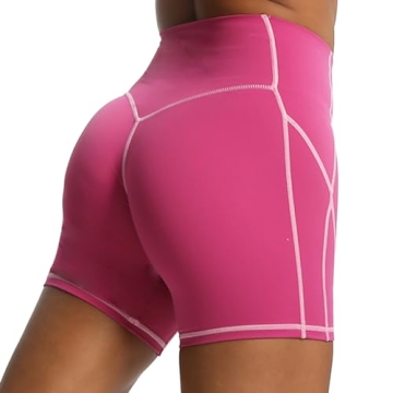 Aoxjox Workout Biker Shorts - Tummy Control & Comfort