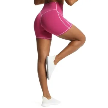 Aoxjox Workout Biker Shorts - Tummy Control & Comfort