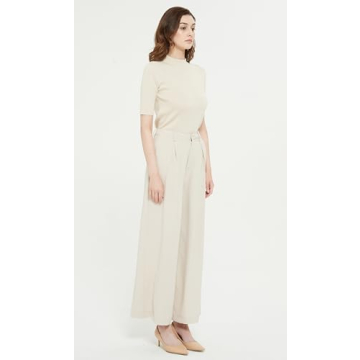 Tronjori High Waist Palazzo Pants - Chic & Comfy Trousers
