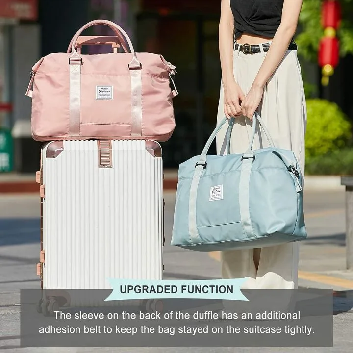 Chic Women's Sports Tote Gym Duffel Bag for Travel