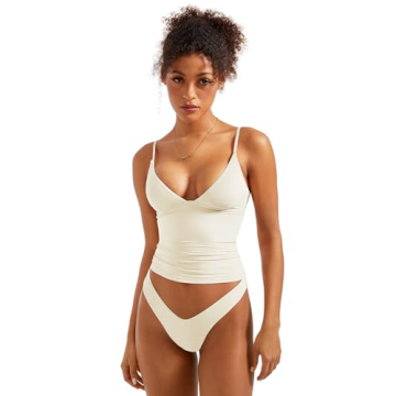 SUUKSESS Deep V Neck Fitted Cami for Fashionable Comfort