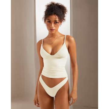 SUUKSESS Deep V Neck Fitted Cami for Fashionable Comfort