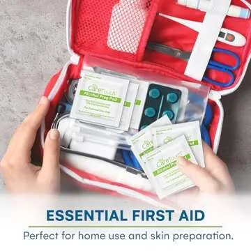 Alcohol Wipes | Individually Wrapped Alcohol Prep Pads with 70% Isopropyl Alcohol, Great for Medical...