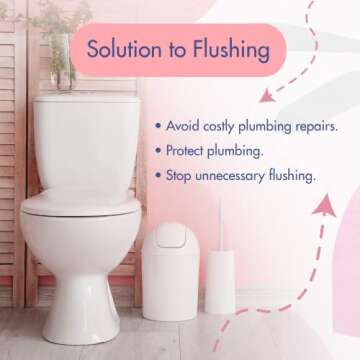 Scensibles Personal Care Disposal Bags (50 Count) - For Tampons, Pads, Liners, Condoms & More - Discreet, Hygienic & Odor-Reducing Disposal Solution