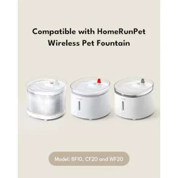Homerunpet Pet Fountain Filters Replacement for Wireless Pumps Cat Water Fountain Dog Water Dispenser WF20/CF20/BF10