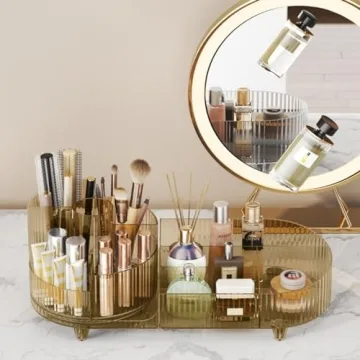 Large Capacity Rotating Makeup Organizer for Gifts