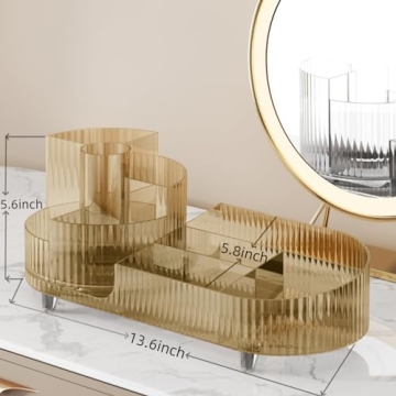 Large Capacity Rotating Makeup Organizer for Gifts