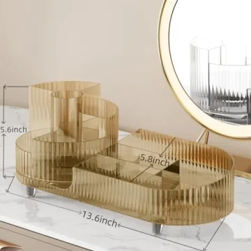 Large Capacity Rotating Makeup Organizer for Gifts