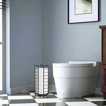 Kerisgo Toilet Paper Holder Stand for Modern Bathrooms