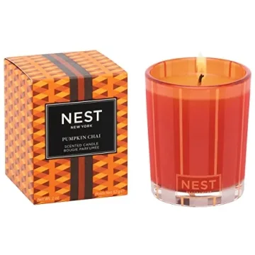NEST Fragrances Votive Candle - Pumpkin Chai | Perfect for Home Relaxation 2 oz