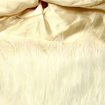 Dikoaina Women's Shaggy Faux Fur Coat for Winter Events