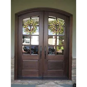 LSKYTOP Artificial Daisy Flower Wreath - 23Inch Wildflower Spring Floral Wreath Fake Flower Wreath Spring/Summer Wreath for Front Door Home Decor