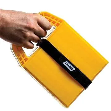Camco Camper/RV Stabilizing Jack Pads - Features Interlocking Design & Includes Handy Strap for RV Storage and Organization - Molded of Strong UV Stabilized Polypropylene - 4-Pack (44595)
