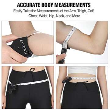 Accurate 2PCS Body Measuring Tape for Fitness and Tailoring