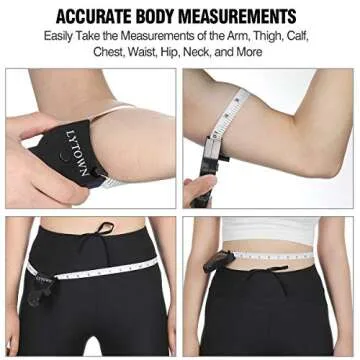 Accurate 2PCS Body Measuring Tape for Fitness and Tailoring