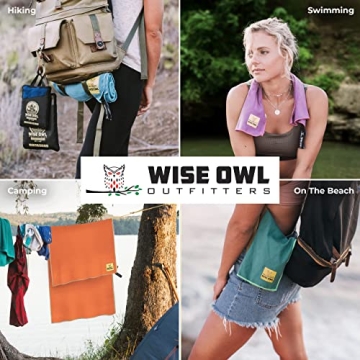 Wise Owl Camping Towel Ultra Soft Quick Dry Microfiber