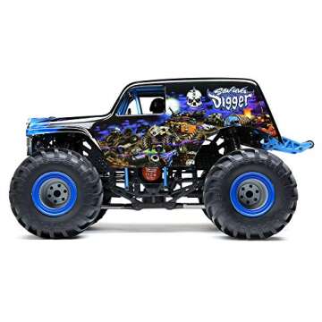 Losi RC Truck LMT 4 Wheel Drive Solid Axle Monster Truck RTR Battery and Charger Not Included Son-uva Digger LOS04021T2