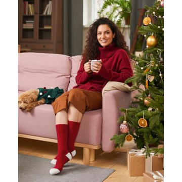 yeuG Pilates Socks with Grips for Women, Non-Slip Yoga Socks for Home