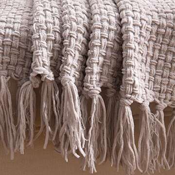 Luxurious PERSUN Knitted Throw Blanket - Soft & Decorative