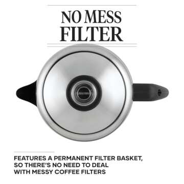 Farberware 50124 Classic Yosemite Stainless Steel Coffee Percolator - 8 Cup, Silver,Stovetop