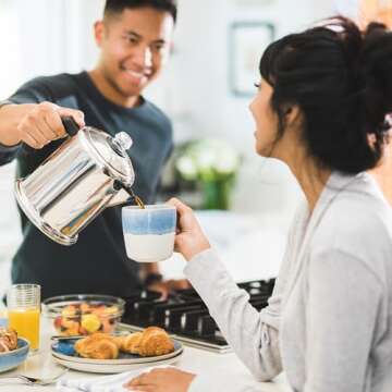 Farberware 50124 Classic Yosemite Stainless Steel Coffee Percolator - 8 Cup, Silver,Stovetop