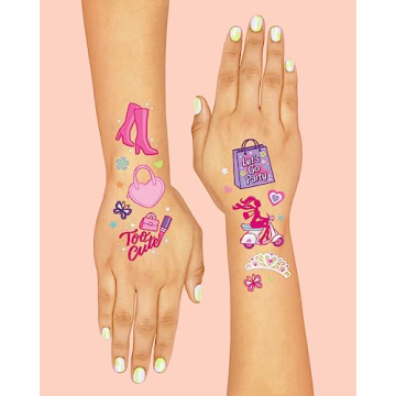 xo, Fetti Pink Temporary Tattoos for Fun Parties and Favors