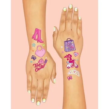 xo, Fetti Pink Temporary Tattoos for Fun Parties and Favors