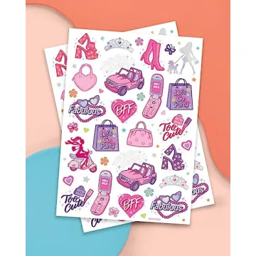 xo, Fetti Pink Temporary Tattoos for Fun Parties and Favors