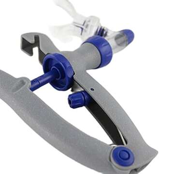 YUELY 5ml Veterinary Injector Adjustable and Continuous Automatic Self Refill Syringe for Livestock ...