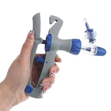 YUELY 5ml Veterinary Injector Adjustable and Continuous Automatic Self Refill Syringe for Livestock Cattle Chicken Sheep Pig