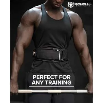 Weightlifting Belt For Men and Women - 6 Inch Auto-Lock Weight Lifting Back Support, Workout Back Support for Lifting, Fitness, Cross Training and Powerlifitng (Large, Black)