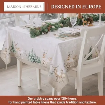 Maison d' Hermine 100% Cotton Tablecloth for Holidays