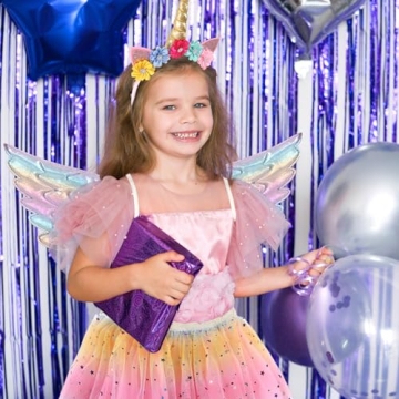 Creatoy Unicorn Costume with Rainbow Tutu for Kids
