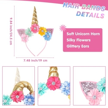 Creatoy Unicorn Costume with Rainbow Tutu for Kids