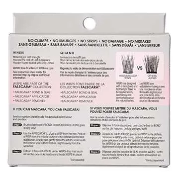 Kiss Falscara Eyelash Wisps Lengthening (Pack of 3)