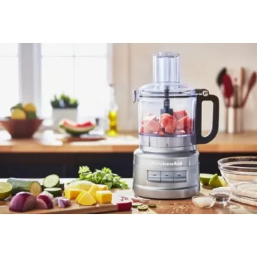Compact 7 Cup KitchenAid Food Processor in Silver