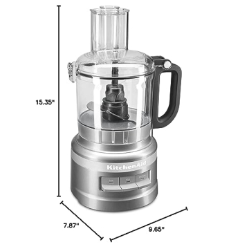 Compact 7 Cup KitchenAid Food Processor in Silver