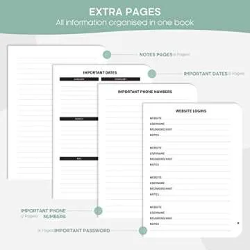 Taja Address Book with Alphabetical Tabs,Hardcover Address Book Large Print for Record Contacts, Small Address Book to Store All Your Important Informations in One Place - Little Fortune