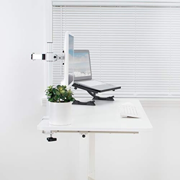 VIVO Height Adjustable Crank Sit Stand Office Desk