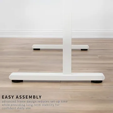 VIVO Height Adjustable Crank Sit Stand Office Desk