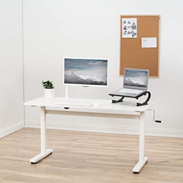 VIVO Height Adjustable Crank Sit Stand Office Desk