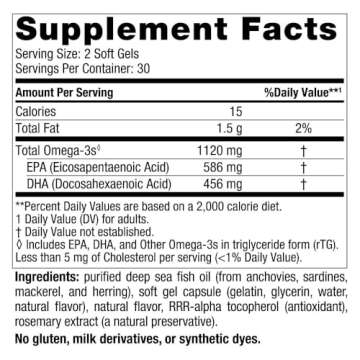 Nordic Naturals Ultimate Omega 2X Mini, Strawberry Flavor - 60 Mini Soft Gels - 1120 mg Omega-3 - Hi...