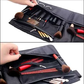 Beautybaby Artist Professional Makeup Brush Waist Bag - Multi Pockets & Adjustable Belt
