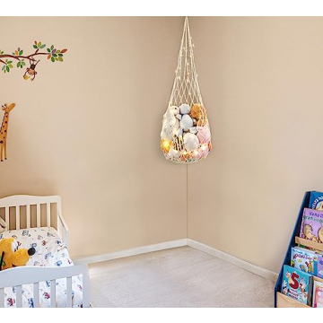 Mkono One-Hook Hanging Toy Organizer for Kids