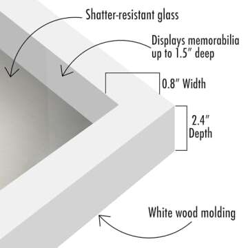 Americanflat 11x11 Shadow Box Frame - Elegant Memory Display