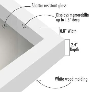 Americanflat 11x11 Shadow Box Frame - Elegant Memory Display